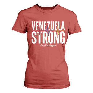 Venezuela Strong Venezuelan Heartbeat T Shirt For Women Solidarity Resilience Hope and Prayer