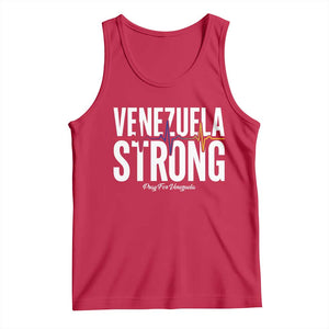 Venezuela Strong Venezuelan Heartbeat Tank Top Solidarity Resilience Hope and Prayer