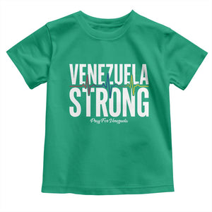 Venezuela Strong Venezuelan Heartbeat Toddler T Shirt Solidarity Resilience Hope and Prayer