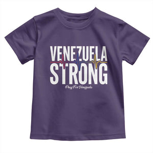 Venezuela Strong Venezuelan Heartbeat Toddler T Shirt Solidarity Resilience Hope and Prayer