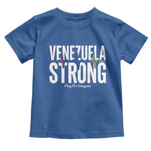 Venezuela Strong Venezuelan Heartbeat Toddler T Shirt Solidarity Resilience Hope and Prayer