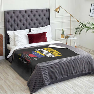 Venezuela Strong Support and Solidarity Throw Blanket Patriotic Venezuelan Flag Country Map