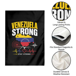 Venezuela Strong Support and Solidarity Garden Flag Patriotic Venezuelan Flag Country Map