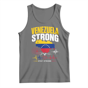Venezuela Strong Support and Solidarity Tank Top Patriotic Venezuelan Flag Country Map