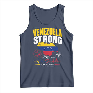 Venezuela Strong Support and Solidarity Tank Top Patriotic Venezuelan Flag Country Map