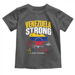 Venezuela Strong Support and Solidarity Toddler T Shirt Patriotic Venezuelan Flag Country Map