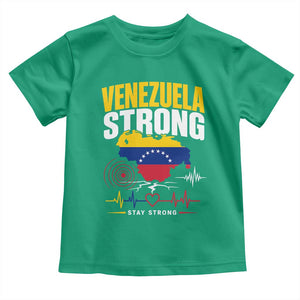 Venezuela Strong Support and Solidarity Toddler T Shirt Patriotic Venezuelan Flag Country Map