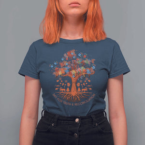 Orange Shirt Day T Shirt For Women Every Child Native American Day for Truth and Reconciliation TS02 Navy Print Your Wear