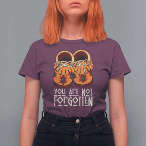 Orange Shirt Day T Shirt For Women You Are Not Forgotten Native American Every Child Shoes TS02 Maroon Print Your Wear