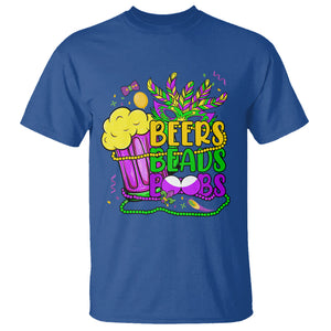 Funny Mardi Gras T Shirt Beer Beads Boobs New Orleans TS02 Royal Blue Printyourwear