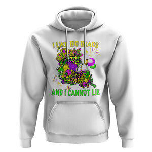 Mardi Gras Hoodie I Like Big Beads And I Can Not Lie New Orleans TS02 White Printyourwear