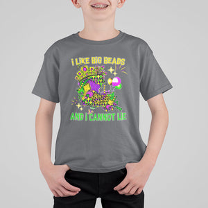 Mardi Gras T Shirt For Kid I Like Big Beads And I Can Not Lie New Orleans TS02 Charcoal Printyourwear