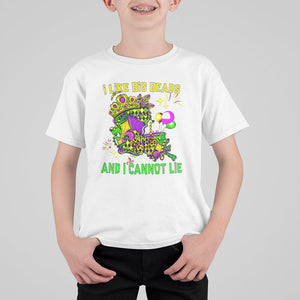 Mardi Gras T Shirt For Kid I Like Big Beads And I Can Not Lie New Orleans TS02 White Printyourwear