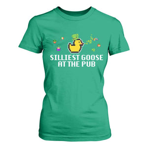 Funny St Patricks Day T Shirt For Women Silliest Goose At The Pub Funny St. Patricks Day TS02 Irish Green Print Your Wear