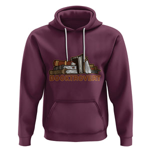 Funny Book Lover Hoodie Booktrovert Definition Books Reader Reading TS02 Maroon Printyourwear