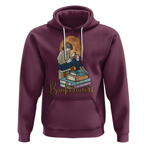Funny Book Lover Hoodie Booktrovert Girl Books Reader Reading TS02 Maroon Printyourwear