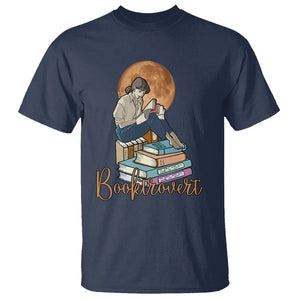 Funny Book Lover T Shirt Booktrovert Girl Books Reader Reading TS02 Navy Printyourwear