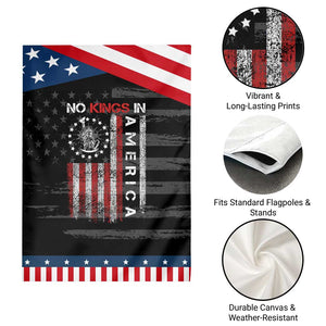 No Kings In America Garden Flag Retro Freedom American Betsy Ross Flag TS02 Print Your Wear
