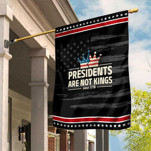 Presidents Are Not Kings Garden Flag Since 1776 American Flag TS02 Distressed Black Red Print Your Wear