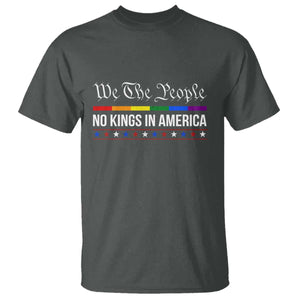 No Kings In America T Shirt We The People TS02 Dark Heather Print Your Wear