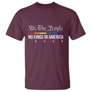 No Kings In America T Shirt We The People TS02 Maroon Print Your Wear