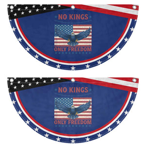No Kings Only Freedom Patriotic Fan Flag American Flag Bald Eagle Retro Vintage