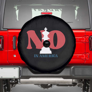 No Kings In America Chess Spare Tire Cover White King TS02 Black Print Your Wear