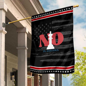 No Kings In America Chess Garden Flag White King TS02 Distressed Black Red Print Your Wear