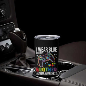 Autism Awareness Gamer Tumbler Cup I Wear Blue for My Brother Video Game Family Support TS02 Print Your Wear