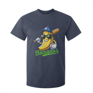 Cute Banana Graphics T Shirt For Kid Funny Sports Baseball Lover TS02 Navy Print Your Wear