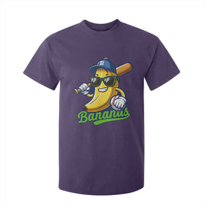 Cute Banana Graphics T Shirt For Kid Funny Sports Baseball Lover TS02 Purple Print Your Wear