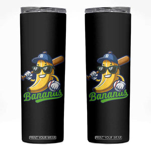 Cute Banana Graphics Skinny Tumbler Funny Sports Baseball Lover TS02 Black Print Your Wear