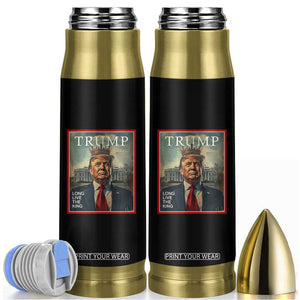 Trump 2025 Bullet Tumbler Long Live The King Patriotic Graphic TS02 Black Print Your Wear