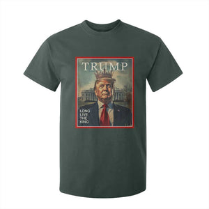 Trump 2025 T Shirt For Kid Long Live The King Patriotic Graphic TS02 Dark Forest Green Print Your Wear