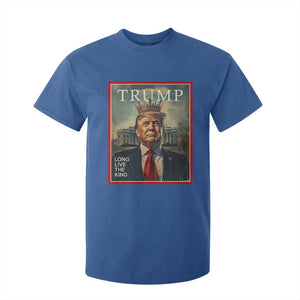 Trump 2025 T Shirt For Kid Long Live The King Patriotic Graphic TS02 Royal Blue Print Your Wear