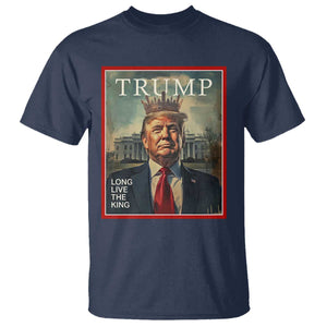 Trump 2025 T Shirt Long Live The King Patriotic Graphic TS02 Navy Print Your Wear