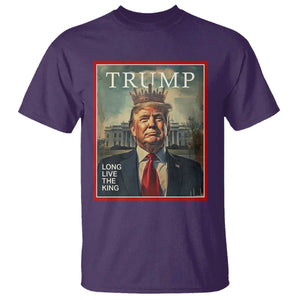 Trump 2025 T Shirt Long Live The King Patriotic Graphic TS02 Purple Print Your Wear
