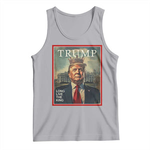 Trump 2025 Tank Top Long Live The King Patriotic Graphic TS02 Athletic Heather Print Your Wear