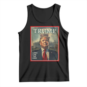 Trump 2025 Tank Top Long Live The King Patriotic Graphic TS02 Black Print Your Wear