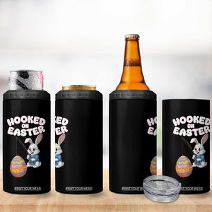 Cute Bunny Fishing 4 in 1 Can Cooler Tumbler Hooked for Easter Eggs Funny Holiday TS02 Print Your Wear