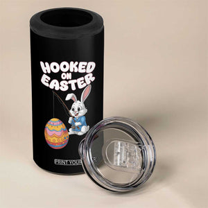 Cute Bunny Fishing 4 in 1 Can Cooler Tumbler Hooked for Easter Eggs Funny Holiday TS02 Print Your Wear