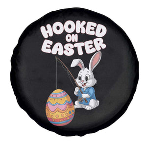 Cute Bunny Fishing Spare Tire Cover Hooked for Easter Eggs Funny Holiday TS02 Print Your Wear