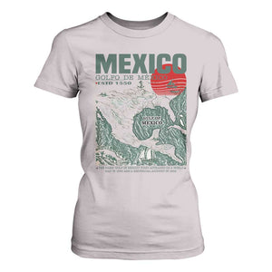 Gulf of Mexico Estd 1550 T Shirt For Women Golfo De Mexico Historic Map Retro Graphic TS02 Ice Gray Print Your Wear