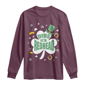 Funny Irish St Patricks Day Long Sleeve Shirt Prone To Shenanigans TS02 Maroon Print Your Wear
