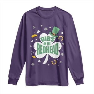 Funny Irish St Patricks Day Long Sleeve Shirt Prone To Shenanigans TS02 Purple Print Your Wear