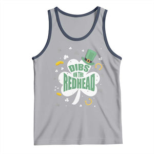 Funny Irish St Patricks Day Tank Top Prone To Shenanigans TS02 Athletic Heather Navy Print Your Wear