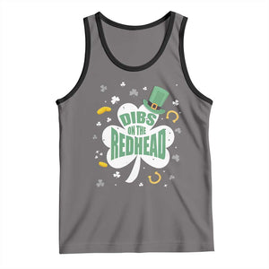 Funny Irish St Patricks Day Tank Top Prone To Shenanigans TS02 Deep Heather Black Print Your Wear