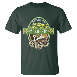 Mccockin Cider T Shirt Funny St Patrick's Day TS02 Dark Forest Green Print Your Wear