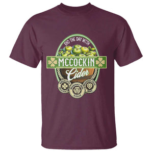 Mccockin Cider T Shirt Funny St Patrick's Day TS02 Maroon Print Your Wear