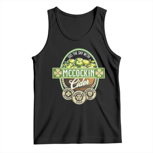 Mccockin Cider Tank Top Funny St Patrick's Day TS02 Black Print Your Wear